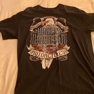 Harley-Davidson Black Graphic T-Shirt for Men